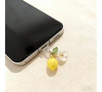 1 pièce Joli pendentif en ficelle, bouchon anti-poussière de mode pour téléphone, bouchon de port de charge rêveur et doux en forme de méduse, compatible avec iPhone/Type-C/Android. Joli accessoire de
