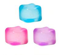 1 pièce Jouet anti-stress squishy populaire récent, jouet à presser en cube de glace de maltose doux, balle anti-stress, cadeau esthétique pour anniversaire/Noël/Nouvel An/Saint-Valentin/Halloween ros