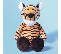 1 pièce Jouet en peluche animal authentique et délicat de 28 cm à 38 cm, comprenant éléphant, lion, tigre, renard, singe, zèbre, girafe, hippopotame, rhinocéros, gorille, panthère, raton laveur, anima