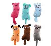 1 pièce Jouet pour chat de compagnie, souris à expression amusante, attire l'attention du chat, satisfait le besoin de mâcher et de griffer du chat, léger et facile à saisir, jouet à mâcher durable, c