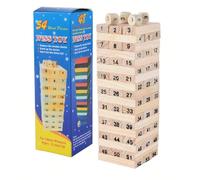 1 pièce Jouet puzzle en bûche pour enfants, stimule l'imagination des enfants. Fournitures scolaires, couple de Jenga, jeu Jenga, jeux, jeu Jenga, jeu Jenga multicolore, jeu de bébé, jeu de tour L,M,S