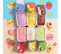1 pièce Jouet squishy de gâteau en boîte, texture mochi super douce à rebond lent, jouet anti-stress à presser, jouet de décompression de dessert mignon, convient comme cadeau de la fête des enseignan