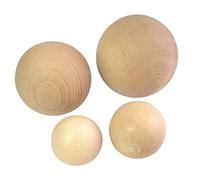 1 pièce JOWE® Boule en bois de hêtre sans perçage, Diamètre 100 mm - Bille en bois made in Austria