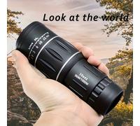 1 pièce Jumelles portables à main haute définition, télescope monoculaire zoom, petit cadeau pour les amis, convient pour l'observation des oiseaux, la chasse, la pêche, les concerts, les sports (matc