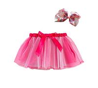 1 pièce Jupe en tulle fille, Tutu arc-en-ciel enfant, Jupe ballet en couches, Robe de danse princesse, pour fête d'anniversaire danse festival, Tutu femme