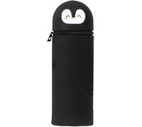 1 Pièce Kawaii Étui École 2 En 1 En Silicone Souple, 18.5 * 6.5 Cm Porte - Stylos De Table, Thème Animaux Trousse Pour Legami Stylo Fermeture À Glissière, Crayons Crayons Stylos (Manchot)