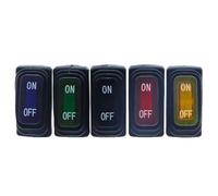 1 pièce KCD3 Type de navire 3 broches marche/arrêt 15A 250V / 20A 125V AC, interrupteur d'alimentation lumineux à bascule à courant élevé avec interrupteur à bouton LED(Red,LED AC 220-250V_1 PCS)