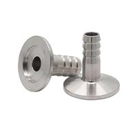 1 pièce KF16 KF25 KF40 KF50 X 6 8 10 13 16 20 25 mm Adaptateur de queue de tuyau barbelé SS304 en acier inoxydable (32 mm, KF40)