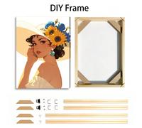 1 pièce Kit de cadre en bois DIY, grandes barres de châssis en bois pour peinture sur canevas, cadre pour affiches, peinture à l'huile, décoration murale, photos pour la décoration intérieure 20x30cm 
