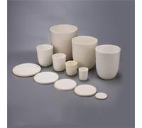 1 pièce Lab 5/10/20/25/30/50/100/150/200 ml/300 ml Creuset en corindon 99% alumine Creuset en cendres avec couvercle for la recherche scientifique(100ml)