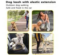 1 pièce Laisse de dressage pour chien robuste, design à double poignée, corde réfléchissante, mousqueton tactique à déclenchement/verrouillage rapide, convient aux chiens de taille moyenne et grande 1