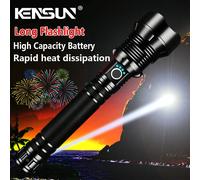 1 pièce Lampe de poche LED tactique puissante et rechargeable par USB, avec zoom télescopique. Lanterne portable et puissante pour l'extérieur Ultra lumineuxABS