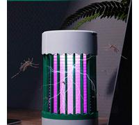 1 pièce Lampe électrique portable anti-moustiques, lampe piège à insectes alimentée par USB pour intérieur/extérieur, pour le contrôle des nuisibles à l'intérieur Blanc,vert,gris,Modèle de charge blan