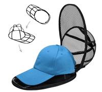 [1 pièce] Lave Casquette Machine a Laver, Porte-Capuchon et Housse en Filet avec Fermeture Éclair pour Empêche la Déformation de la Casquette, Accessoires pour Machine à Laver, Noir
