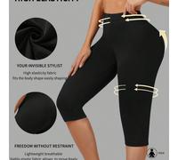 1 pièce Legging de yoga 7/8 pour le printemps/été, polyvalent pour l'entraînement, les activités extérieures, les déplacements et les sports de loisirs L,M,S,XLBlocs de couleurTissu tricoté