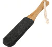 1 Pièce Lime à pieds professionnelle avec manche en bambou naturel, éliminateur de callosités exfoliant en profondeur, soins SPA maison, dites adieu aux pieds rugueux Taille UniqueCarborundum