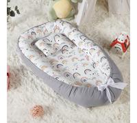 1 pièce Lit de bébé portable pliable anti-pression, Lit de voyage bébé design biomorphe lavable, Amour Saint-Valentin 85*50*15 cmÉtoffe
