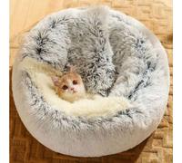 1 pièce Lit douillet pour chat, nid de tanière lavable pour animaux de compagnie, chenil douillet pour chats, lapins, petits chiens pour une utilisation intérieure en hiver L 60cm,M 50cm,S 40cm,XS 35c