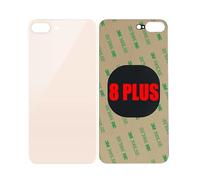 1 pièce / lot de couvercle de batterie en verre pour iPhone 8 Plus boîtier arrière de remplacement pour iPhone 8 Plus Big Hole Back Door Case (doré)