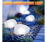 1 pièce Lumière de galet solaire multicolore, 4 LED - Lumière de jardin décorative de haute qualité, multicolore, facile à installer dans le sol, idéale pour une utilisation intérieure/extérieure, par