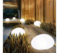 1 pièce Lumière de roche solaire, Lumière de galet LED, Lumière de jardin extérieure étanche, Lumière de paysage de galet multicolore, Convient pour la cour, le chemin, le jardin, la pelouse, le campi