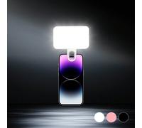 1 pièce Lumière Selfie LED portable, Lumière de remplissage à clipser, Convient pour smartphone et ordinateur, Maquillage, Vidéoconférence, Diffusion en direct, Vlog, Parfait pour selfie et appel vidé