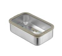 1 Pièce Lunch Box, Plat Inox Avec Couvercle, Bento Box Umami, Lunch Box Chauffante, Peut Être Chauffé Dans Un Four à Micro-Ondes, Matériaux Sains, Léger Et Portable, Acier Inoxydable 304