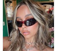 1 pièce Lunettes de mode sportive punk, sens de la technologie futuriste Y2K, lunettes décoratives rétro pour fille . Convient pour la photographie de rue, les voyages, le camping, le cyclisme, l'esca