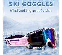 1 pièce Lunettes de ski de sport outdoor, coupe-vent, pour la motocross, la conduite et le ski noir 1 pièces,Rose 1 pièces,Jaune 1 pièces,Film de couleur bleue 1 pièces,Feuille transparente bleue 1 pi