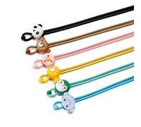 1 pièce Lunettes pendantes mignon style dessin animé avec chaînes en corde qui empêchent le glissement et fixent les accessoires de lunettes avec des chaînes élastiques en corde, choix idéal pour les
