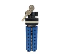 1 pièce LW26-32F avec clé, interrupteur de transfert universel à trois positions verrouillable, 32 A, 690 V, double alimentation, moteur à came rotative inverseuse(32A 5Poles)