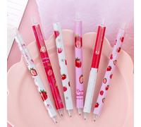 1 Piece Lytwtw's Cute Sweet Strawberry Gel Pen Creative Press Office Gift School Supplies Stationery Kawaii Funny Pens