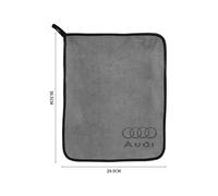 (1 pièce M Audi) Serviette en microfibre pour lavage de voiture, emblème automatique, chiffon de séchage,