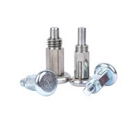 1 pièce M10x1mm Goujon d'indexation à ressort télescopique de type réinitialisation/auto-verrouillage, piston à bouton, diamètre de la tête du piston 7mm