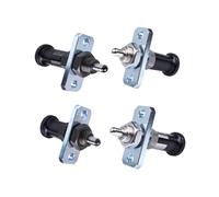 1 pièce M16 Goujon d'indexation de positionnement à ressort télescopique de type réinitialisation/auto-verrouillage, piston à bouton, longueur de la tête du piston 12mm