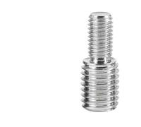 1 pièce M3 M4 M5 M6 M8 M10 M12 M14 M16 M20 304 A2 Adaptateur fileté en acier inoxydable Mâle-Mâle Vis de transfert à double tête(M5x10toM8x10(1pcs))