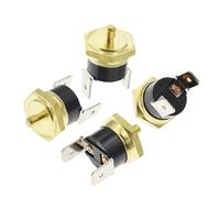 1 pièce M4 10A250V normalement fermé KSD301 40-150 degrés bakélite KSD-301 interrupteur de température thermostat capteur sonde en laiton fileté(140C)