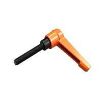 1 pièce M4 M5 M6 M8 M10 levier de serrage for machines, poignée réglable, vis de serrage, boulon de verrouillage, filetage mâle externe, bouton(Orange,Screws M6X60)