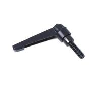 1 pièce M4 M5 M6 M8 M10 levier de serrage for machines, poignée réglable, vis de serrage, boulon de verrouillage, filetage mâle externe, bouton(Black,Screws M10X45)