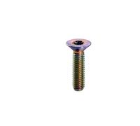 1 pièce M5 M6 M8 boulon en titane Torx à tête fraisée plate à l'intérieur des vis de modification de vélo en fleur de prunier(Colorful,50MM_M6 (1PCS))