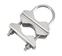(1 pièce) M8 x 67 x 165 mm Double collier de serrage Accessoires de poteau en acier inoxydable 304 U Supports de serrage pour antenne Mât d'antenne