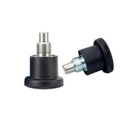 1 pièce M8x0.75mm Goujon d'indexation à ressort télescopique de type réinitialisation, piston à bouton, diamètre de la tête du piston 4mm
