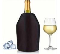1 pièce Manchon isotherme pour bouteille de vin - Sac à glace ajustable s'adaptant aux bouteilles standard, matériau en nylon durable avec un dégradé sur le haut et le col, sac thermique réutilisable