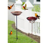 1 pièce Mangeoire pour oiseaux en forme d'ange à brancher pour usage extérieur, abreuvoir pour oiseaux, mangeoire pour oiseaux avec plateau en métal à suspendre, mangeoire pour colibris, plateau en mé