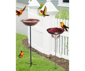 1 pièce Mangeoire pour oiseaux en forme d'ange à brancher pour usage extérieur, abreuvoir pour oiseaux, mangeoire pour oiseaux avec plateau en métal à suspendre, mangeoire pour colibris, plateau en mé