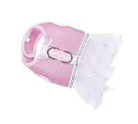 1 pièce, Manteau pour Animaux de Compagnie, Costume pour Fille, Harnais pour Chien, Jupe Tutu pour Chiot, Robe en Dentelle, Harnais en Maille pour Fille, Robes pour Chien, Lac (Rose XL)