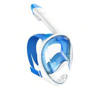 1 pièce Masque de snorkeling pour adulte couvrant le visage en entier avec support pour caméra, ensemble de tuba panoramique à 180°, équipement de plongée anti-buée et anti-fuite, accessoires de plage