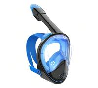 1 pièce Masque de snorkeling pour adulte couvrant le visage en entier avec support pour caméra, vue panoramique à 180 degrés, tuba sec, anti-buée, anti-fuite, équipement de snorkeling, accessoires de
