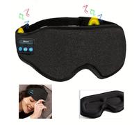 1 pièce Masque de sommeil 3D avec écouteurs Bluetooth 5.2, masque oculaire sans fil avec contour oculaire non compressé, convient aux dormeurs sur le côté, le meilleur cadeau et article de voyage esse