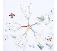 1 pièce Masseur de tête à douze griffes extracteur d'âme, masseur de tête relaxant, 6 couleurs disponibles. Idéal pour l'école, le retour à l'école, les voyages, les indispensables de voyage, les indi